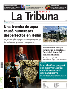 Portada La Tribuna de Albacete