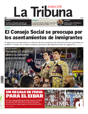 Portada La Tribuna de Albacete