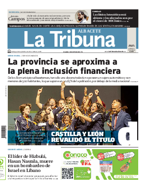 Portada La Tribuna de Albacete