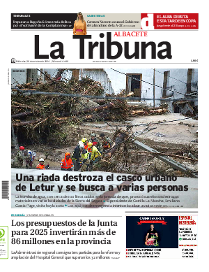 Portada La Tribuna de Albacete