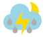 Nuboso con tormenta