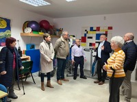 Ruiz Santos visitó las instalaciones de Afadmu en Munera. 