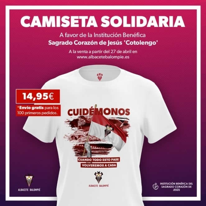 transatlántico Baya Prisionero de guerra El Alba pone a la venta una camiseta solidaria | Noticias La Tribuna de  Albacete