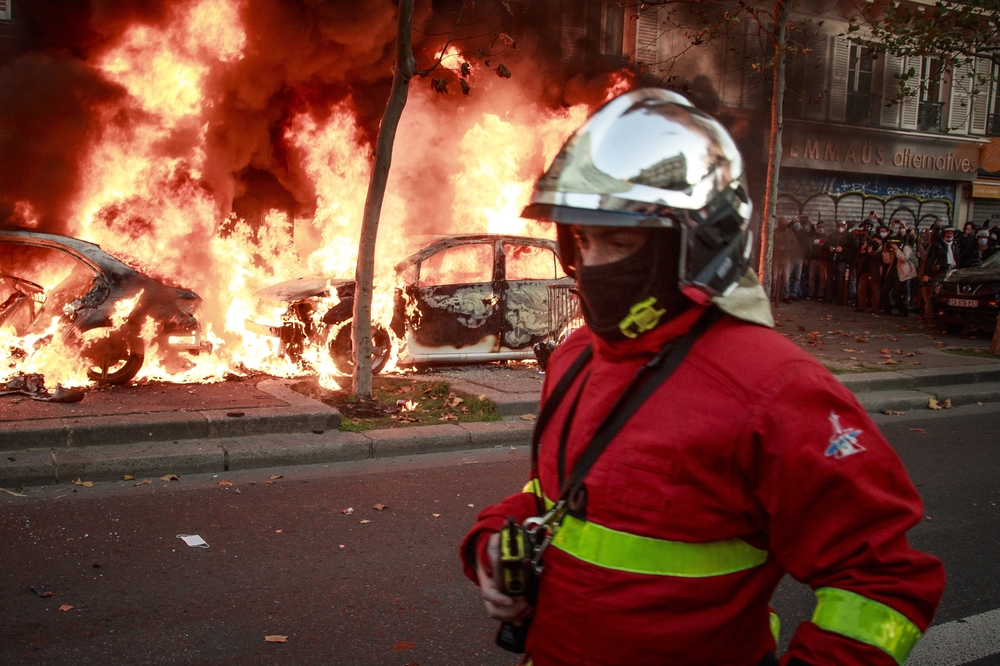 Protest against the newly voted global security law in Paris  / CHRISTOPHE PETIT TESSON