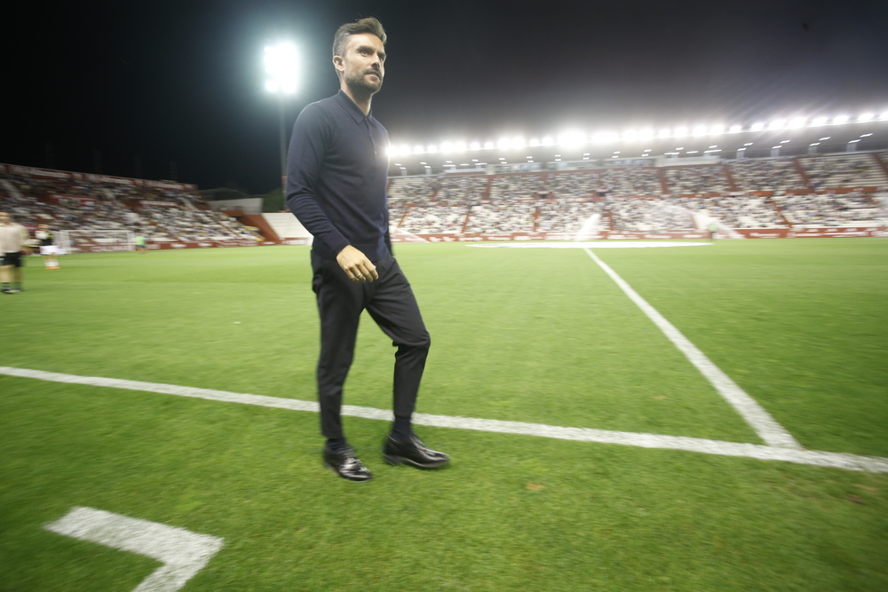 Un momento del partido disputado en el Carlos Belmonte  / JOSÉ MIGUEL ESPARCIA