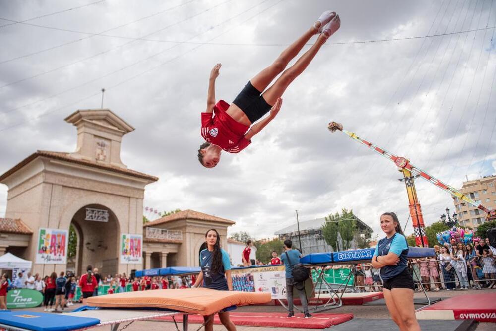 El trampolín siempre triunfa en la Feria