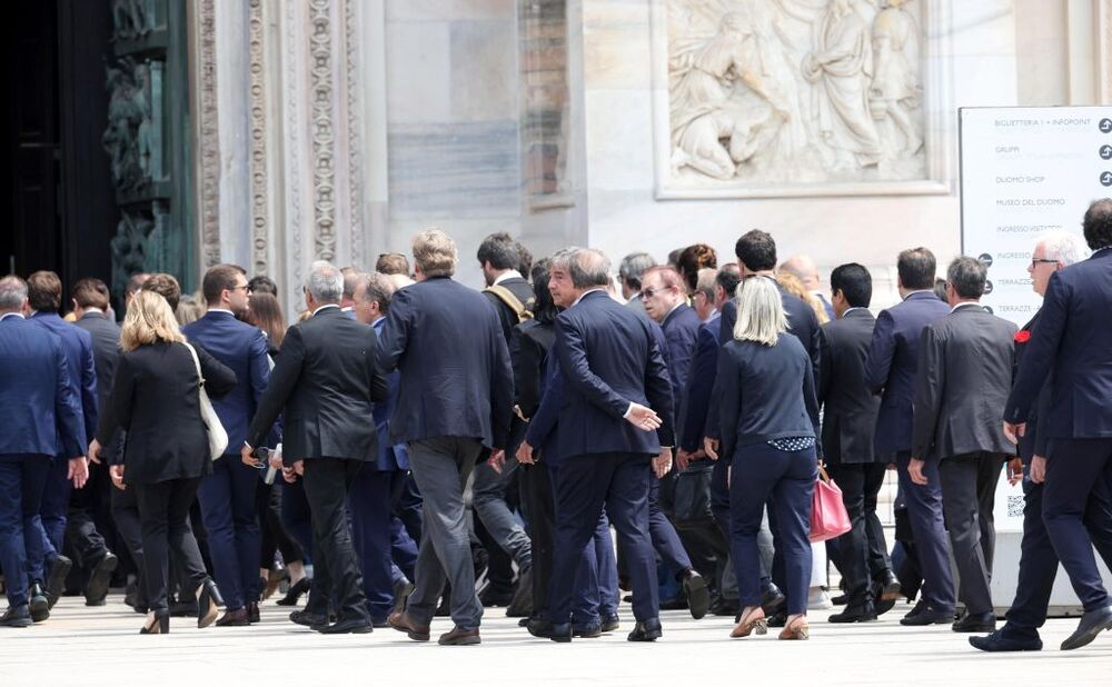 Italy bids farewell to former prime minister Silvio Berlusconi  / MATTEO BAZZI