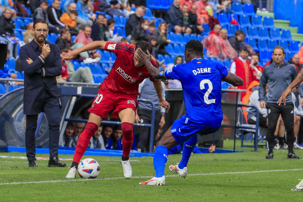 El Getafe prolonga el maleficio de Osasuna en el Coliseum