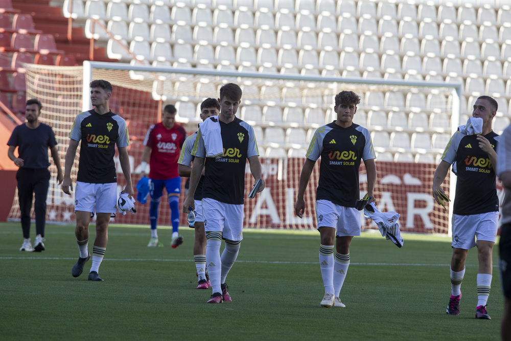 Un momento del partido disputado en el Carlos Belmonte  / JOSÉ MIGUEL ESPARCIA