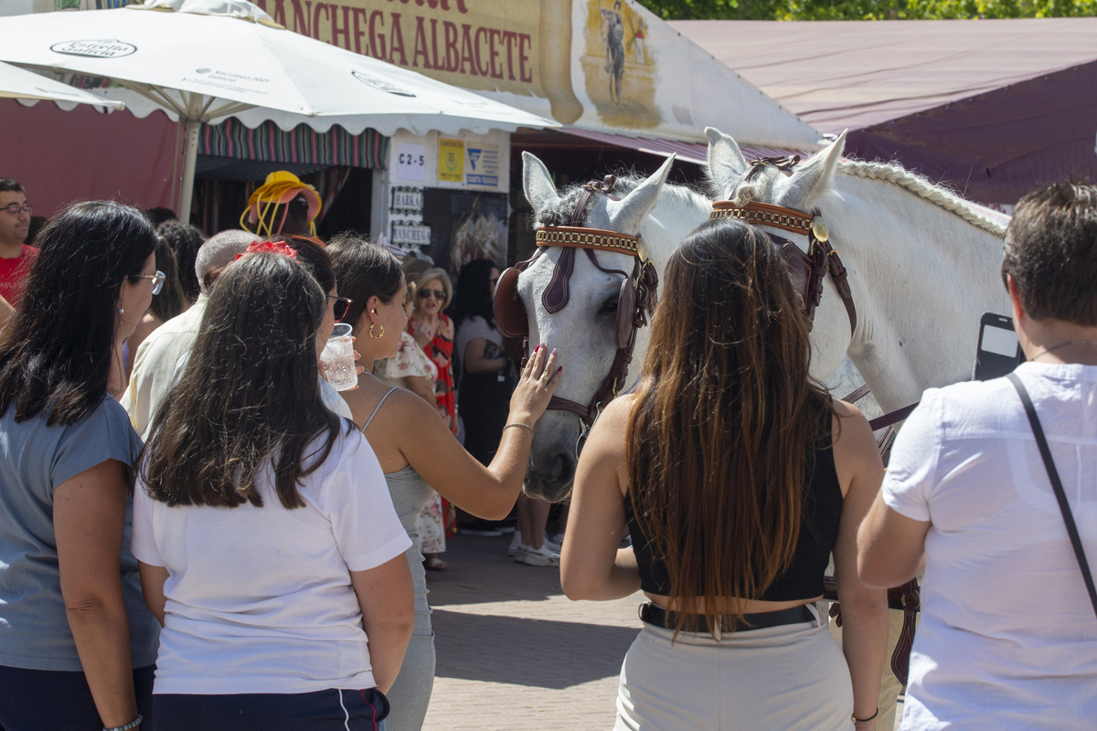 La cabalgata ecuestre llenó la feria de color  / JOSÉ MIGUEL ESPARCIA