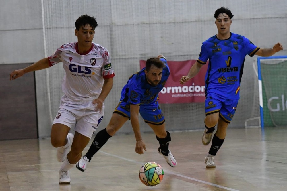 Lance del partido jugado en el Pabellón Lepanto.