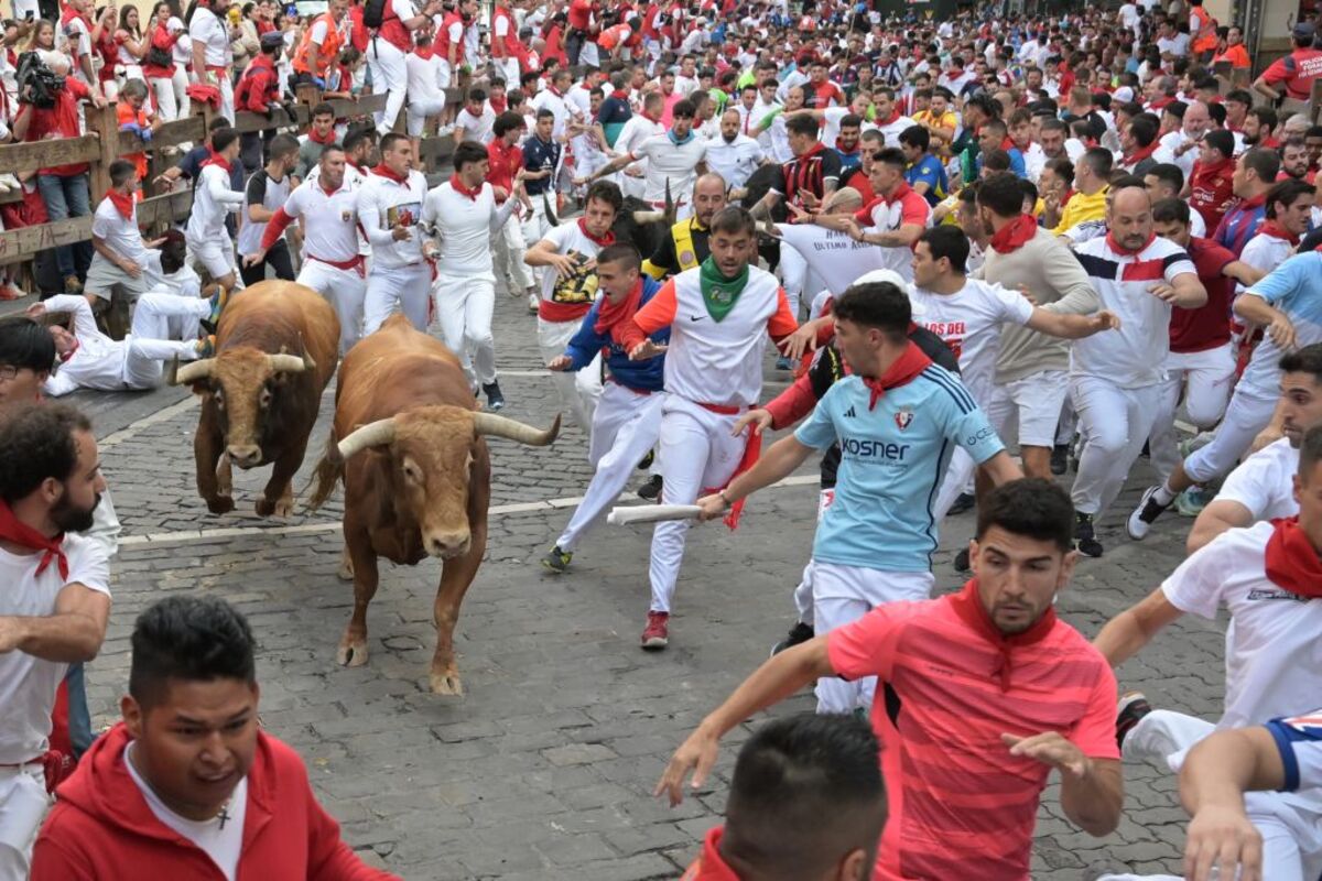 Quinto encierro de los Sanfermines  / AINHOA TEJERINA