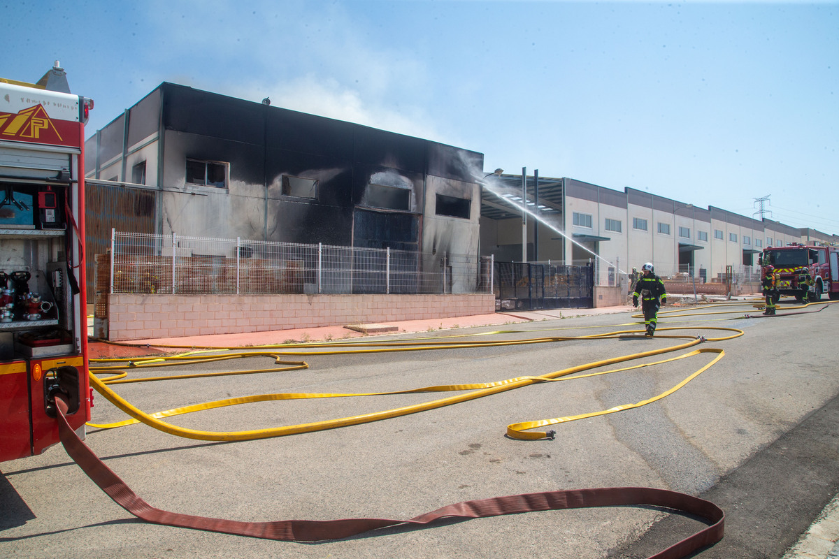 Los bomberos sofocan un incendio en Chinchilla  / JOSÉ MIGUEL ESPARCIA