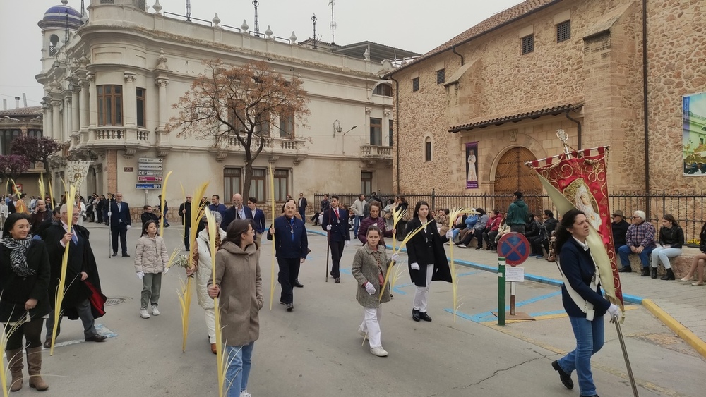 El viento agitó las palmas y olivos del Domingo de Ramos 
