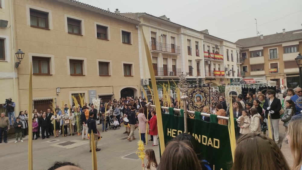 El viento agitó las palmas y olivos del Domingo de Ramos 
