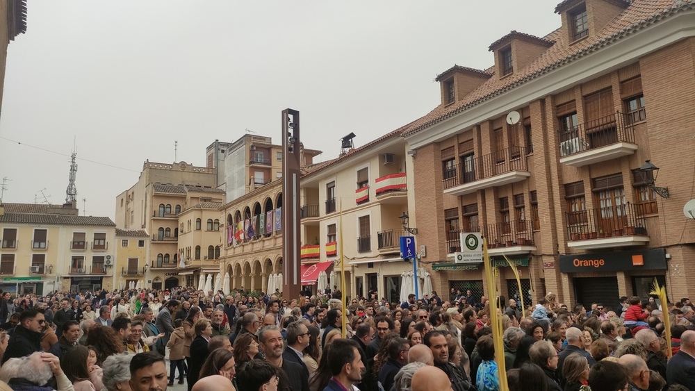 El viento agitó las palmas y olivos del Domingo de Ramos 
