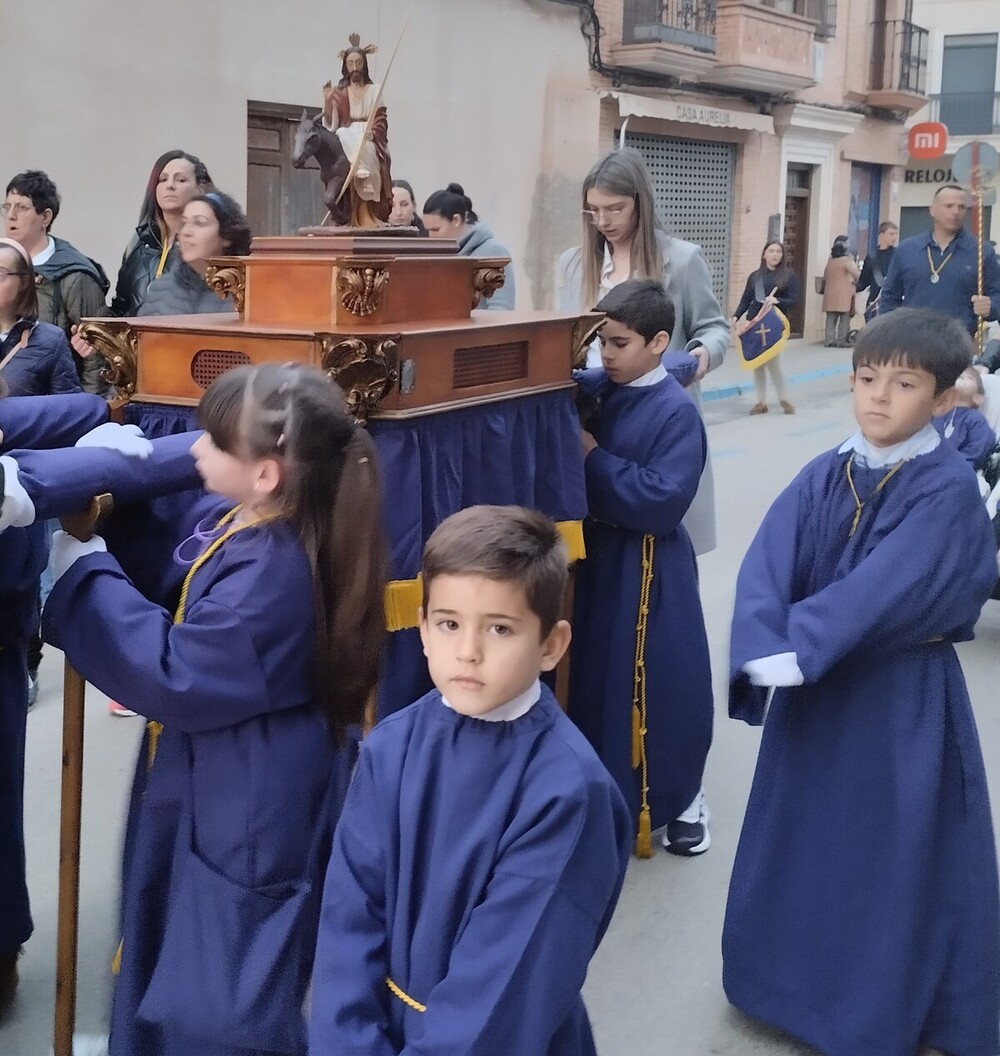 El viento agitó las palmas y olivos del Domingo de Ramos