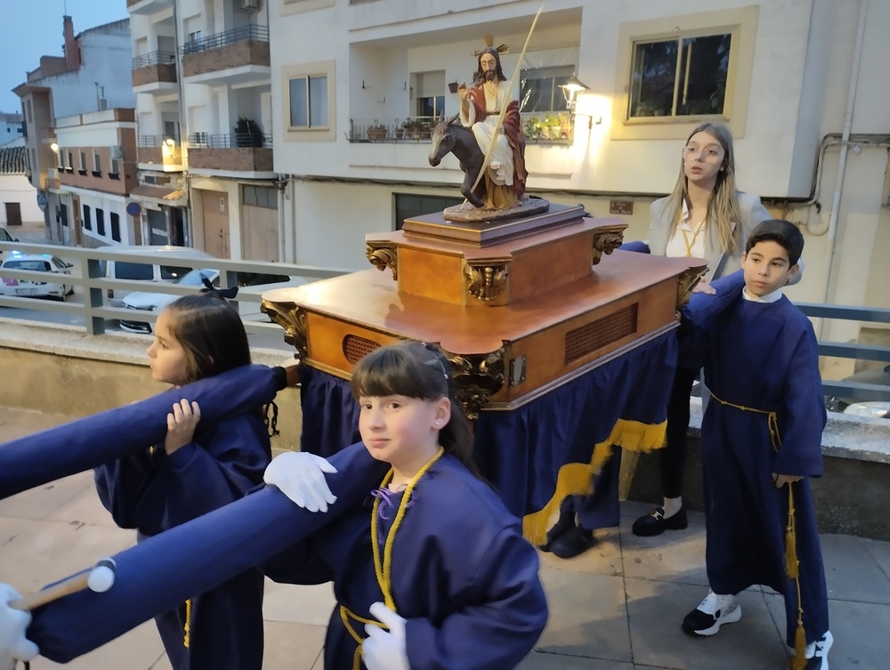 El viento agitó las palmas y olivos del Domingo de Ramos