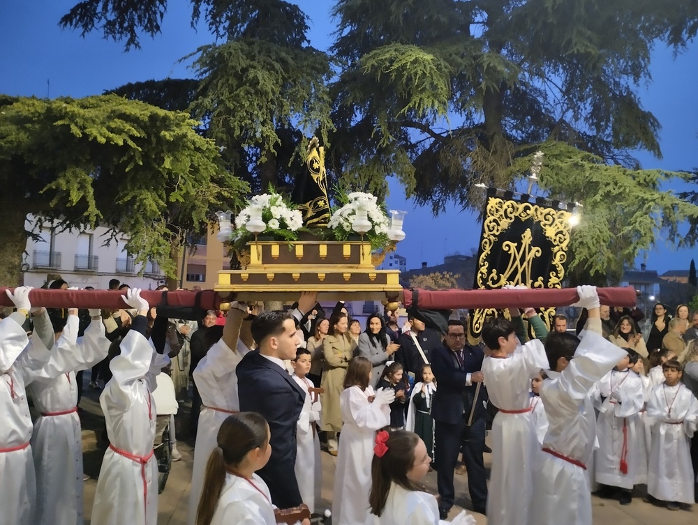 El viento agitó las palmas y olivos del Domingo de Ramos