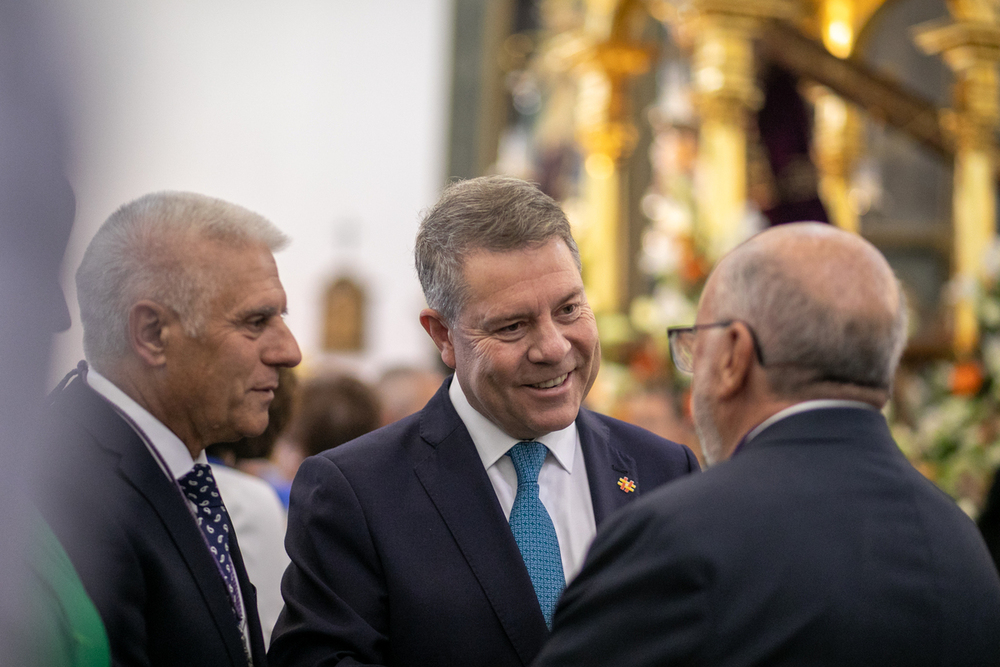 Page ha estado presente en la Misa del Cristo de la Vera Cruz