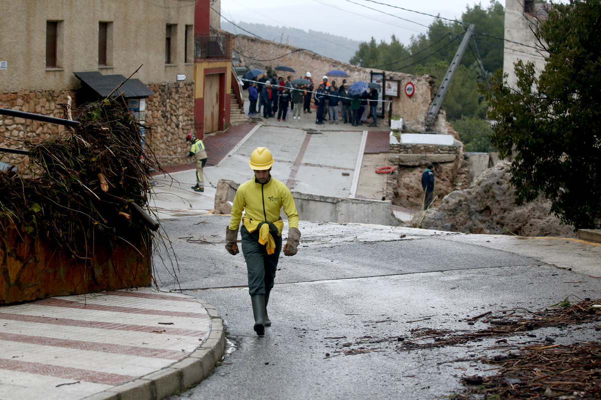 Letur ha sido la localidad más golpeada por el temporal  / ARTURO PÉREZ