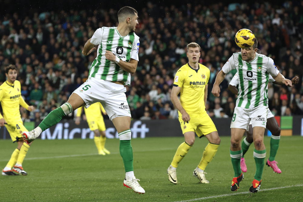 El Villarreal celebra uno de los goles.