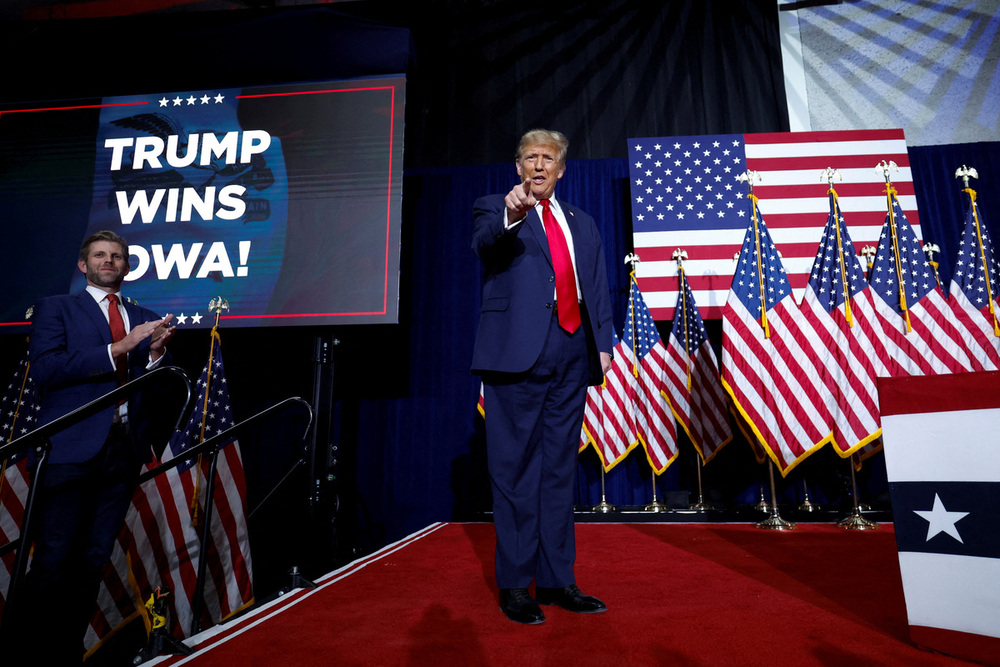 Trump gana los caucus republicanos de Iowa