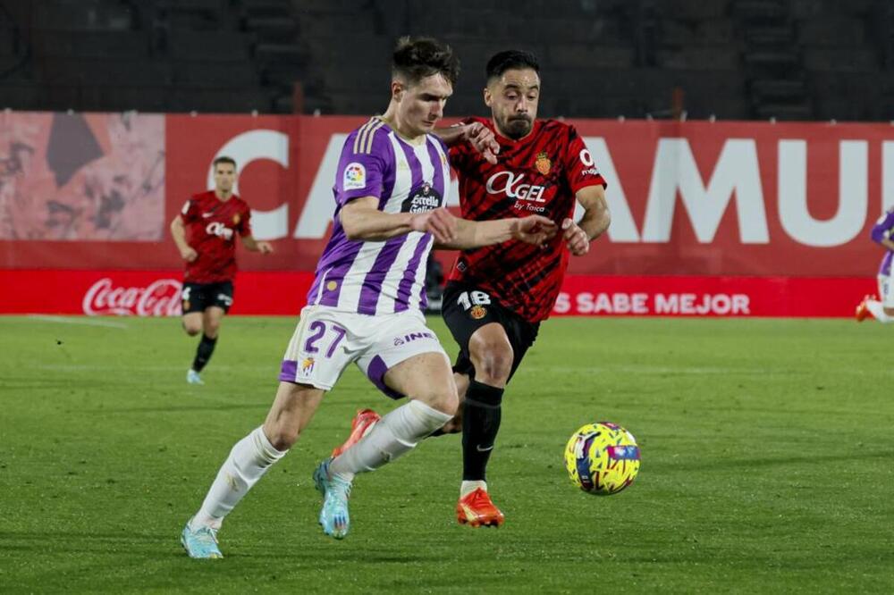 En un partido del Mallorca la pasada temporada.