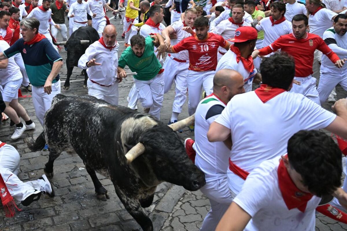 La velocidad de los Victoriano del Río para el tercer encierro de los Sanfermines  / DANIEL FERNÁNDEZ PÉREZ