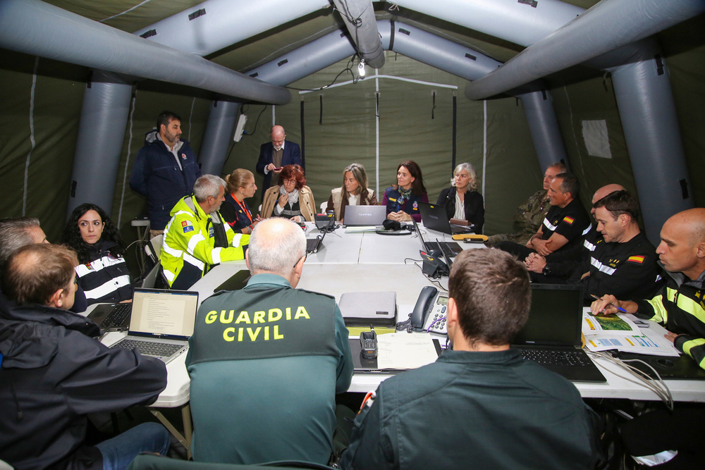 Tolón acude al «pionero» simulacro nuclear en Trillo