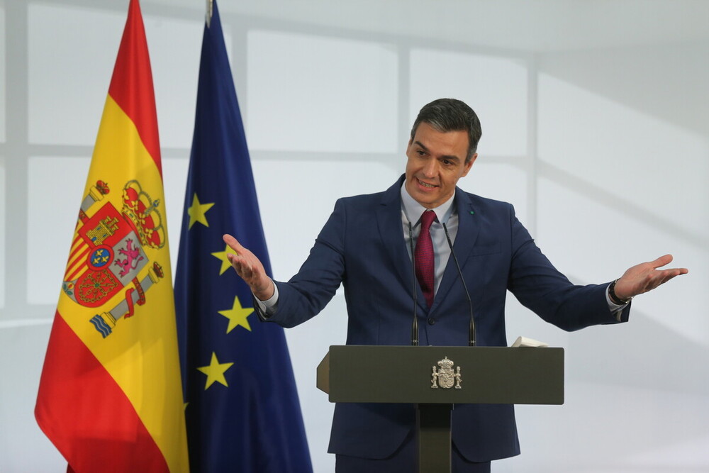 Pedro Sánchez durante un acto de homenaje (archivo)