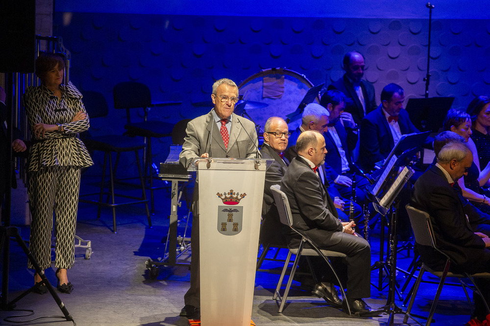 Un momento del concierto de la Banda Sinfónica Municipal en el Auditorio.