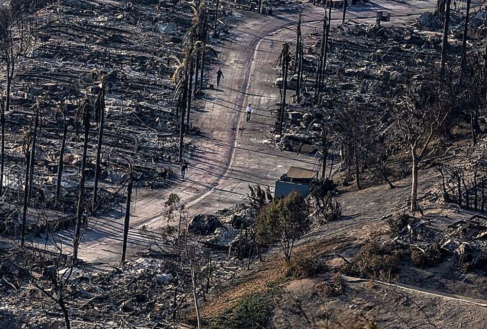 Decenas de inmuebles destruidos 