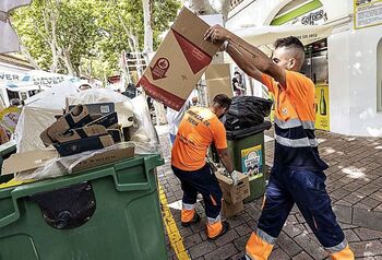 El sábado marcó cifras de récord en cuanto a basura