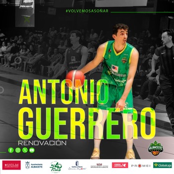 El Albacete Basket anuncia la continuidad de Antonio Guerrero