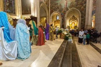 Los Reyes Magos visitan la Catedral de Albacete