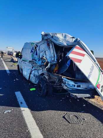 Colisión múltiple y un fallecido en la A-43 por Villarrobledo