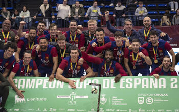 El Barça supera al BM Logroño y gana la Copa de España