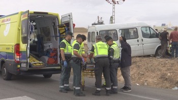 Una salida de la vía se salda con seis heridos en La Roda