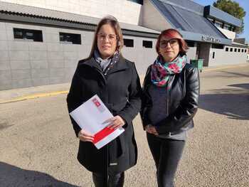 Desperfectos en la remodelación del pabellón de Villarrobledo