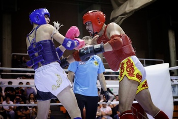 El espectáculo del muay thai toma el Pabellón de la Feria