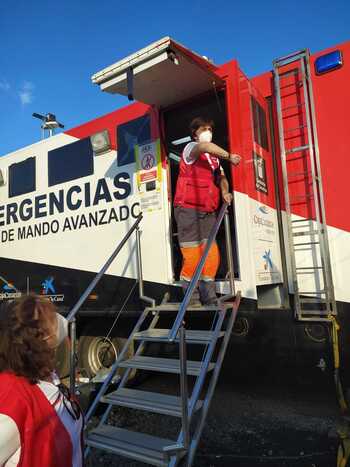 Voluntarios rodenses de Cruz Roja se desplazan a Valencia