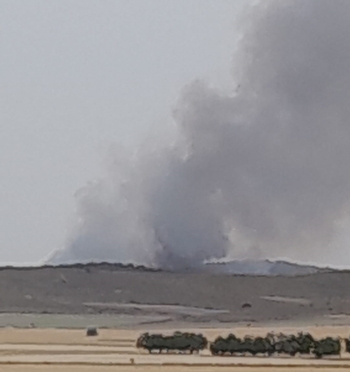 Controlan el incendio en la sierra de Chinchilla