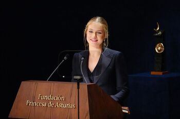 Leonor apela a la esperanza en los Princesa de Asturias