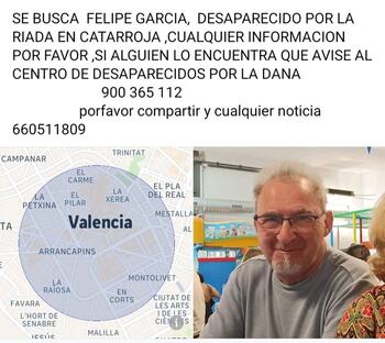 Un vecino de Alcalá del Júcar, desaparecido en Valencia