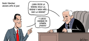 Pedro Sánchez declara ante el juez Peinado