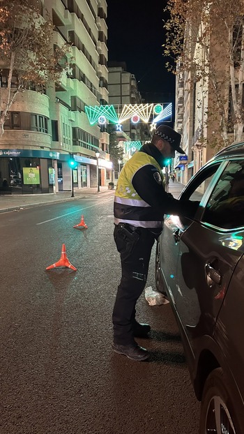 La Policía Local sorprende a cinco conductores ebrios